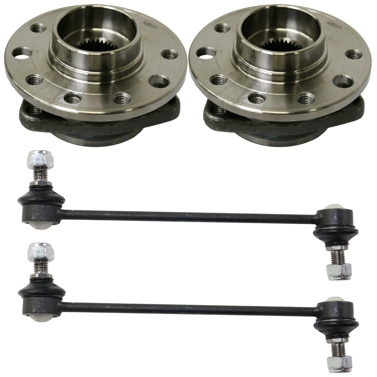 4-Piece Kit Front Suspension Kit, Includes (2) Wheel Hub and (2) Sway Bar Link