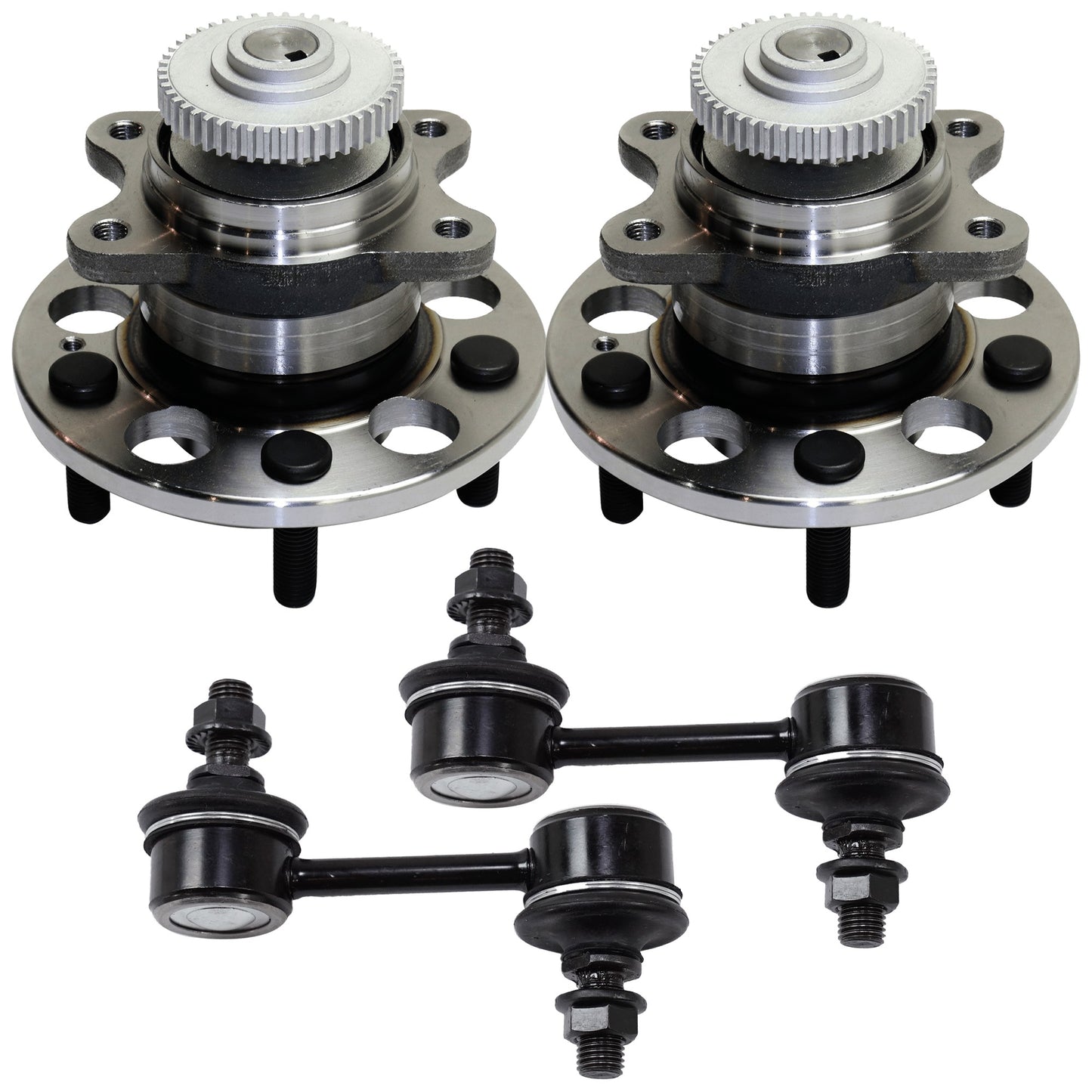 4-Piece Kit Rear Suspension Kit, Includes (2) Sway Bar Link and (2) Wheel Hub