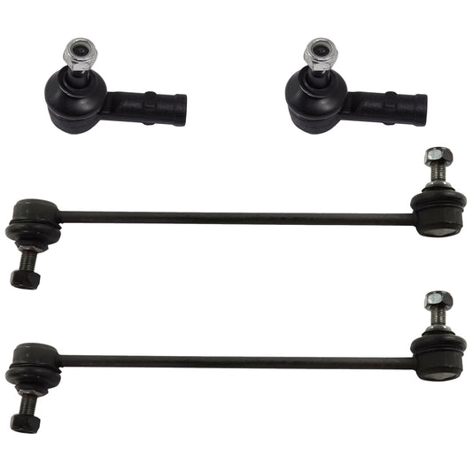 4-Piece Kit Front Suspension Kit, Includes (2) Sway Bar Link and (2) Tie Rod End