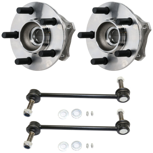 4-Piece Kit Front Suspension Kit, Includes (2) Wheel Hub and (2) Sway Bar Link
