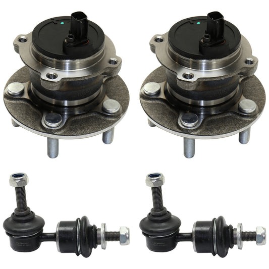 4-Piece Kit Rear Suspension Kit, Includes (2) Sway Bar Link and (2) Wheel Hub