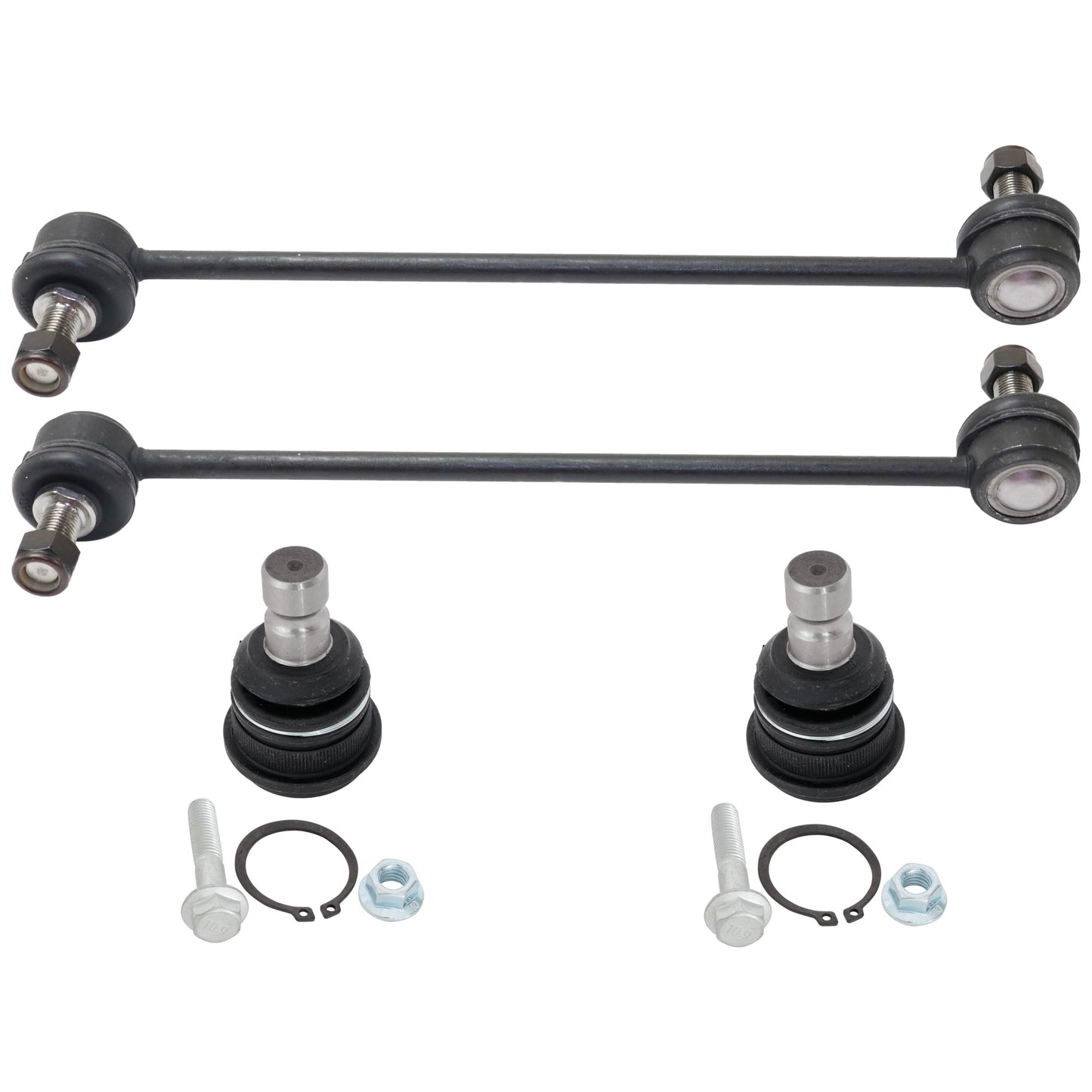4-Piece Kit Front Suspension Kit, Includes (2) Ball Joint and (2) Sway Bar Link