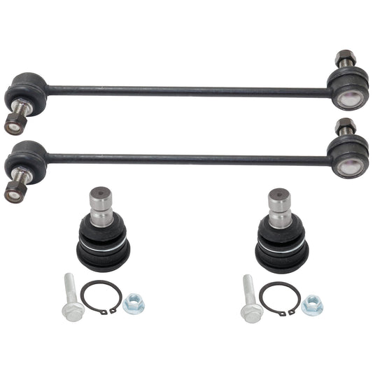 4-Piece Kit Front Suspension Kit, Includes (2) Ball Joint and (2) Sway Bar Link