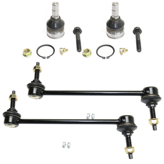 4-Piece Kit Front Suspension Kit, Includes (2) Ball Joint and (2) Sway Bar Link