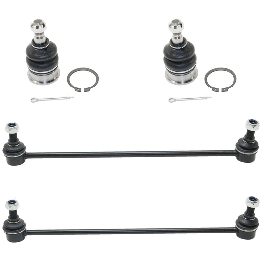 4-Piece Kit Front Suspension Kit, Includes (2) Ball Joint and (2) Sway Bar Link