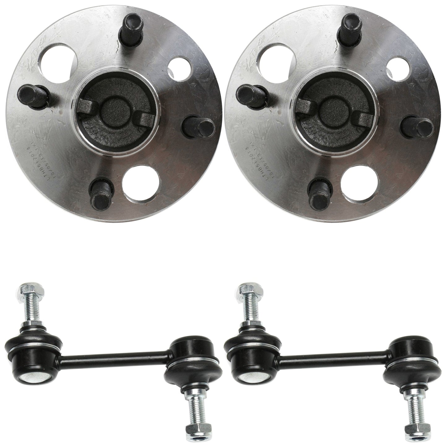 4-Piece Kit Rear Suspension Kit, Includes (2) Sway Bar Link and (2) Wheel Hub