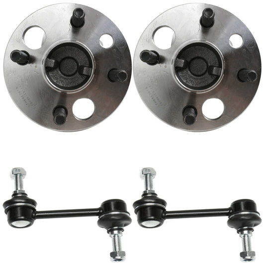 4-Piece Kit Rear Suspension Kit, Includes (2) Sway Bar Link and (2) Wheel Hub