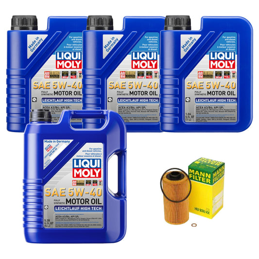 KIT-070224-185 Комплект из 5 синтетических моторных масел, оригинальный BMW, включает (4) моторных масла и (1) масляный фильтр