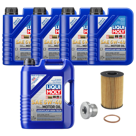 KIT-070224-226 Комплект из 7 предметов синтетического моторного масла, оригинальный BMW, включает в себя (5) моторного масла, (1) масляный фильтр и (1) пробку для слива масла