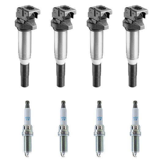 KIT-070224-299 Комплект из 8 катушек зажигания, 1,6 л, 4 цилиндра, оригинальный Mini, включает (4) катушки зажигания и (4) свечи зажигания