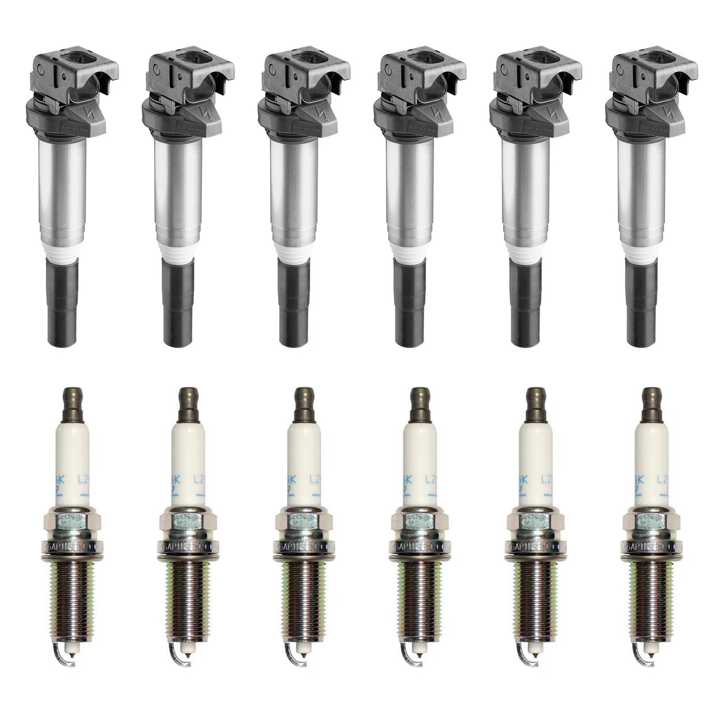 KIT-070224-300 Комплект из 12 катушек зажигания, 3,0 л, 6 цилиндров, оригинальный BMW, включает (6) катушек зажигания и (6) свечей зажигания