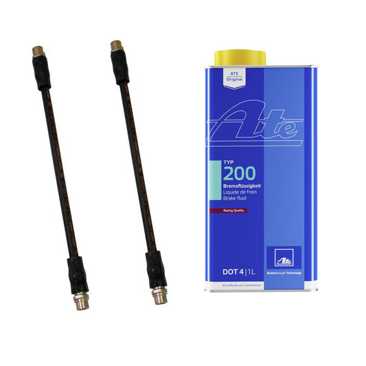 KIT-070224-344 Комплект тормозной магистрали из 3 частей, включает в себя (2) тормозную магистраль и (1) тормозную жидкость