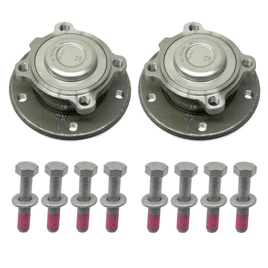 KIT-070224-414 Комплект из 2 ступиц передних колес (со стороны водителя и пассажира), с подшипником, оригинальный BMW, включает (2) ступицы и (8) болтов