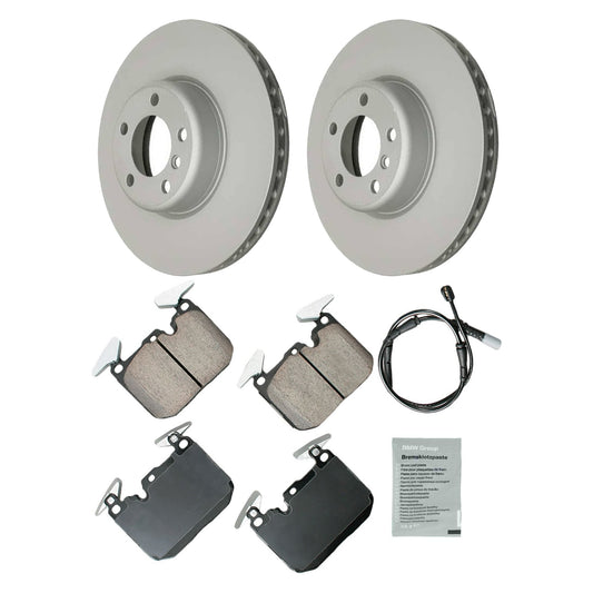 KIT-070224-473 Комплект из 2 передних тормозных дисков и колодок, 340 мм, включает в себя (1) комплект тормозных колодок, (1) антискрипную тормозную пасту и (2) тормозных диска