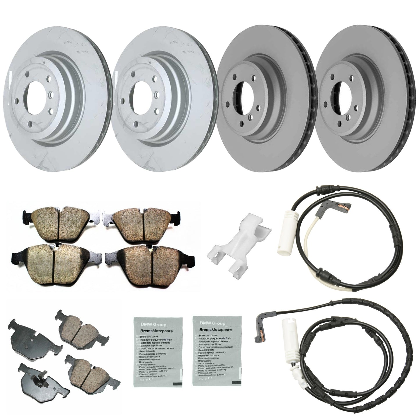 KIT-070224-480 Front and Rear Brake Disc and Pad Kit, Front-348 mm/Rear-336 mm AWD