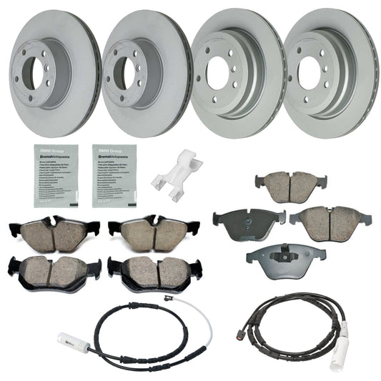 KIT-070224-484 Комплект тормозных дисков и колодок на 4 колеса: передние и задние, 312 мм, задние 300 мм. В комплект входят (2) комплекта тормозных колодок, (3) датчика тормозных колодок, (2) антискрипной пасты и (4) тормозных диска.