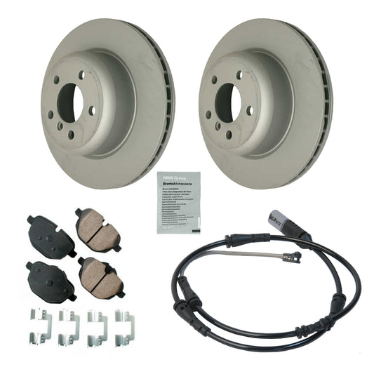 KIT-070224-495 2-Wheel Set Rear Brake Disc and Pad Kit, 330 mm, Includes (1) Brake Pad Set, (1) Brake Anti Squeal Paste, (1) Brake Pad Sensor and (2) Brake Disc