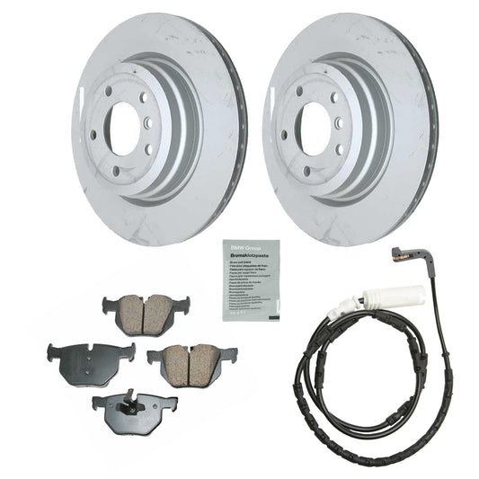 KIT-070224-498 2-Wheel Set Rear Brake Disc and Pad Kit, 336 mm, Includes (1) Brake Pad Set, (1) Brake Anti Squeal Paste, (1) Brake Pad Sensor and (2) Brake Disc
