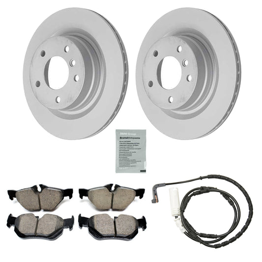KIT-070224-500 2-Wheel Set Rear Brake Disc and Pad Kit, 300 mm, Includes (1) Brake Pad Set, (1) Brake Anti Squeal Paste, (1) Brake Pad Sensor and (2) Brake Disc