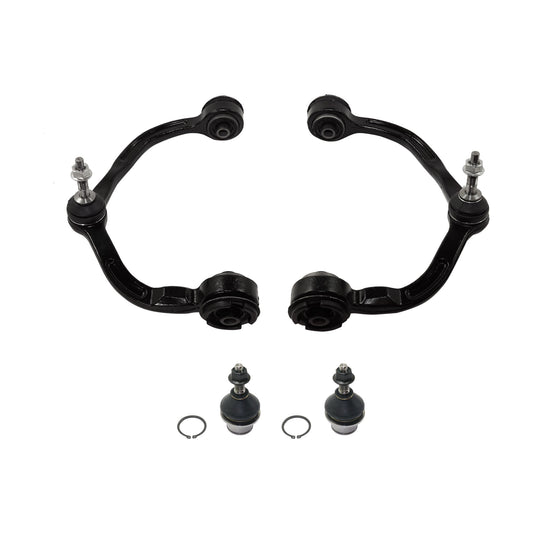 4-Piece Kit Front, Driver and Passenger Side, Upper and Lower Control Arm Includes (2) Ball Joint and (2) Control Arm