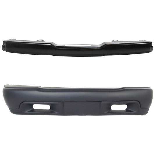2-Piece Kit Front Bumper Reinforcement, Steel, Includes (1) Bumper Cover and (1) Bumper Reinforcement