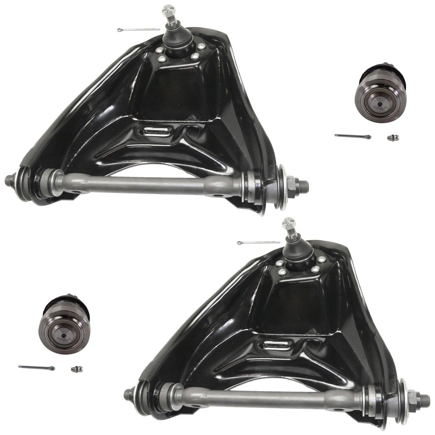 4-Piece Kit Front, Driver and Passenger Side Suspension Kit, Includes (2) Control Arm and (2) Ball Joint