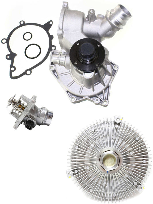 Комплект из 3-х водяных насосов, 4,4 л, 8 цилиндров, новый, включает в себя (1) муфту вентилятора, (1) водяной насос и (1) термостат