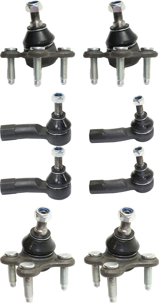 8-Piece Kit Front, Driver and Passenger Side Suspension Kit, Includes (4) Tie Rod End and (4) Ball Joint