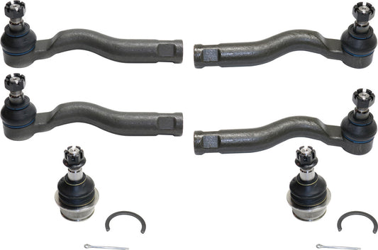 4-Piece Kit Front Suspension Kit, Includes (2) Ball Joint and (2) Tie Rod End
