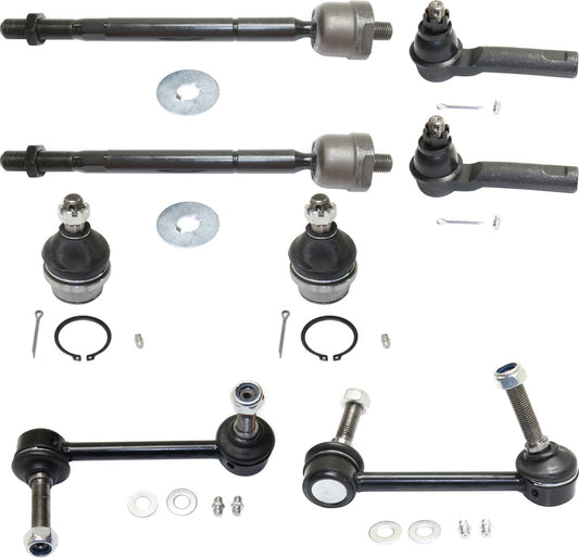 8-Piece Kit Front Suspension Kit, Includes (2) Ball Joint, (4) Tie Rod End and (2) Sway Bar Link