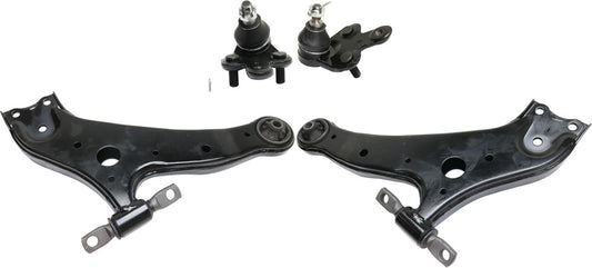 4-Piece Kit Front, Driver and Passenger Side, Lower Control Arm Kit, Includes (2) Ball Joint and (2) Control Arm