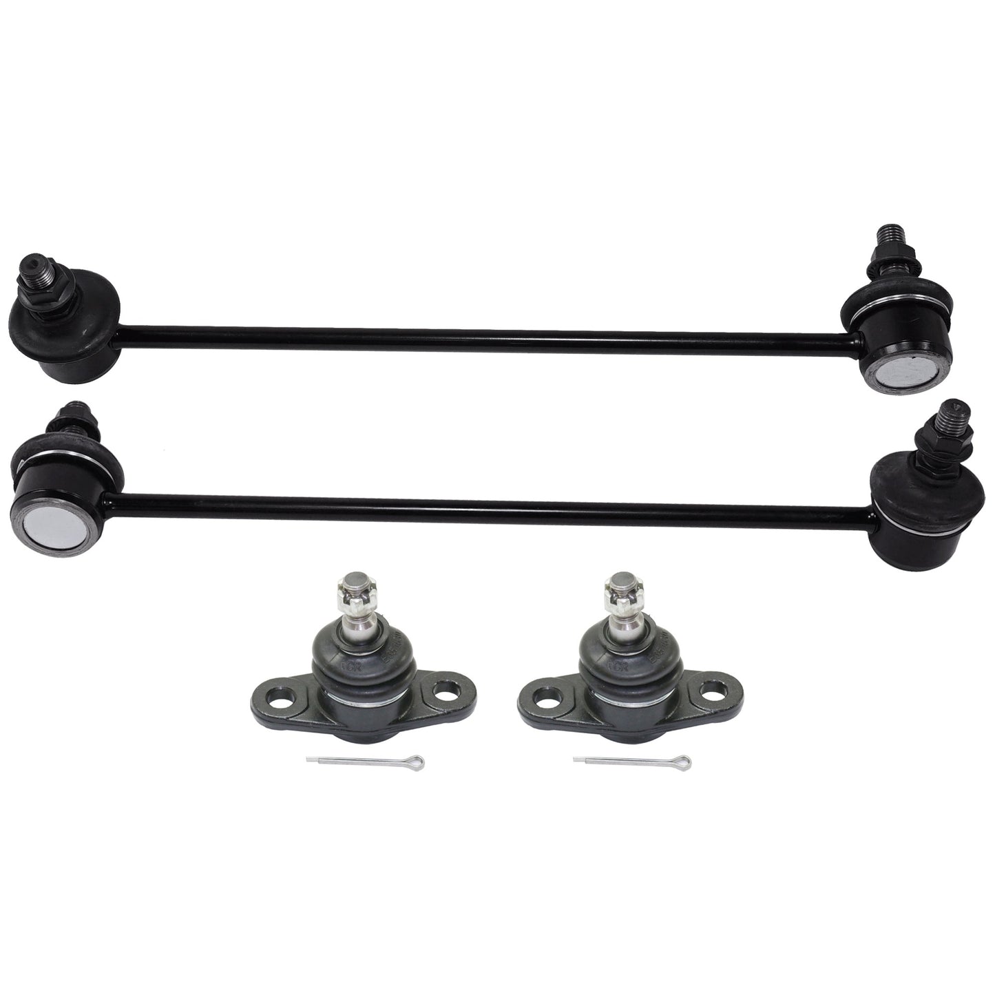 4-Piece Kit Front, Driver and Passenger Side Sway Bar Link, Includes (2)Ball Joint and (2)Sway Bar Link