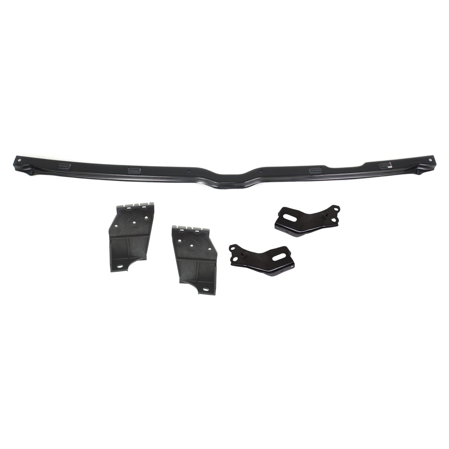 5-Piece Kit Front Bumper Reinforcement, Steel, Includes (2) Bumper Reinforcement Bracket, (2) Bumper Bracket and (1) Bumper Reinforcement