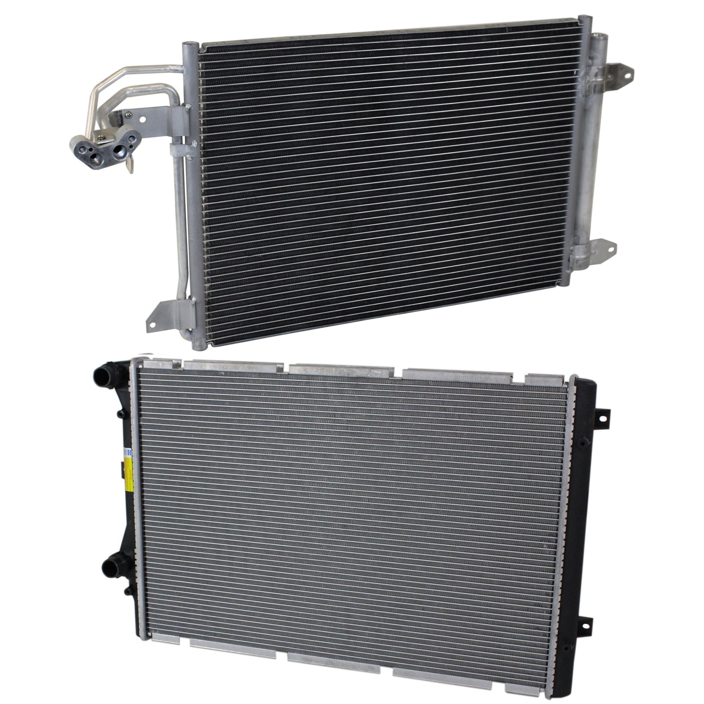 2-Piece Kit A/C Condenser, includes (1) A/C Condenser and (1) Radiator, 2.0L Eng., 4 Cyl.