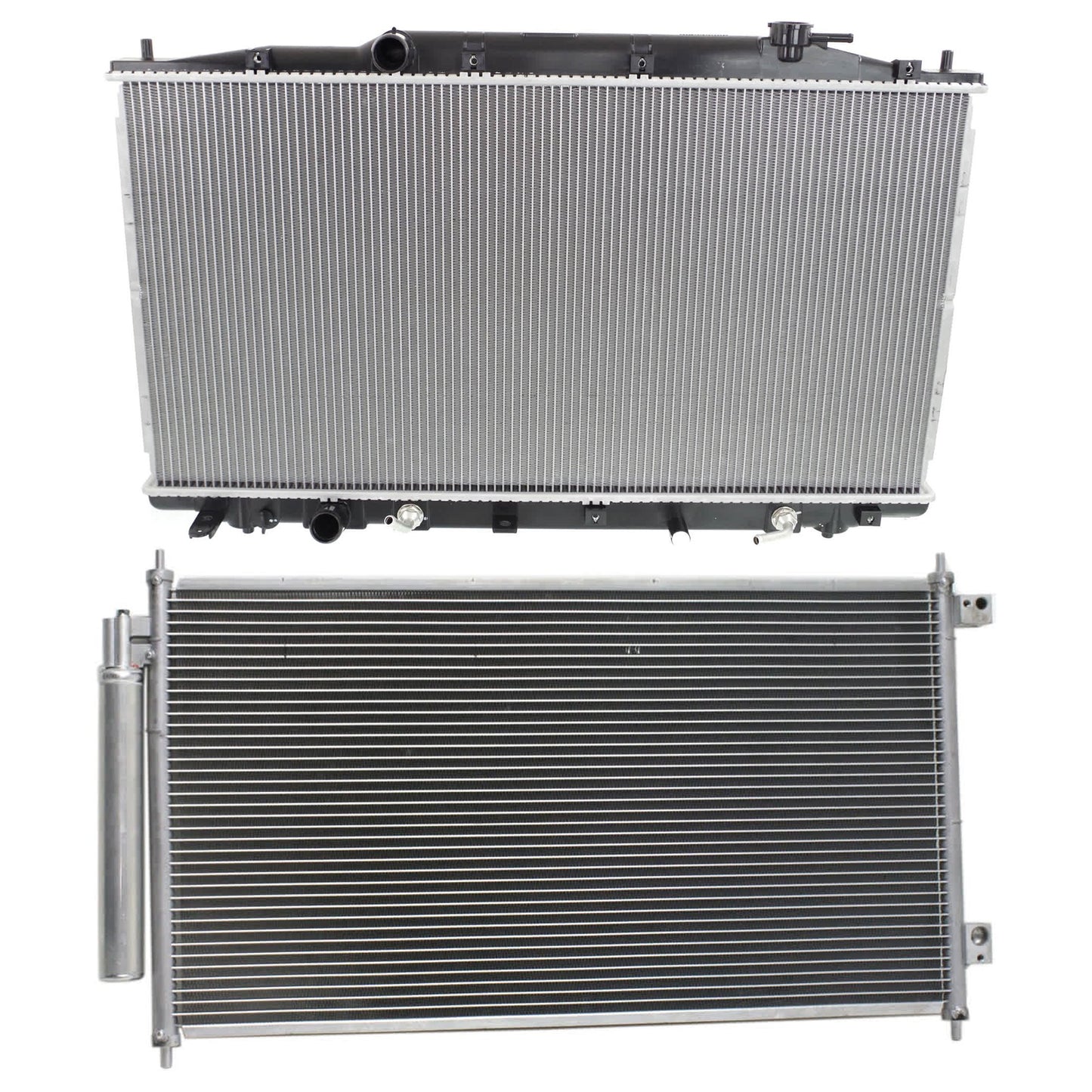 2-Piece Kit A/C Condenser, includes (1) A/C Condenser and (1) Radiator, 3.5L Eng., 6 Cyl.