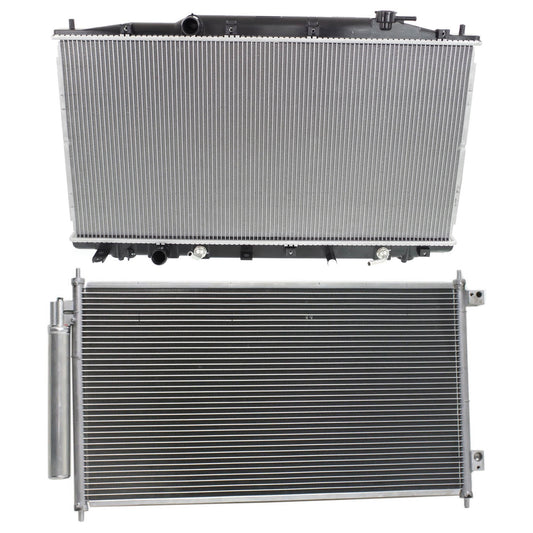 2-Piece Kit A/C Condenser, includes (1) A/C Condenser and (1) Radiator, 3.5L Eng., 6 Cyl.