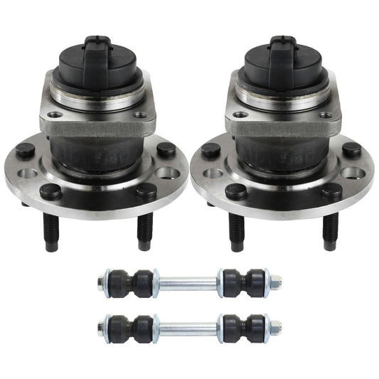 4-Piece Kit Front, Driver and Passenger Side Suspension Kit, Includes (2) Sway Bar Link and (2) Wheel Hub