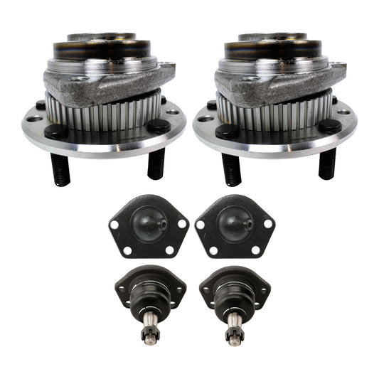 6-Piece Kit Suspension Kit, Includes (4) Ball Joint and (2) Wheel Hub