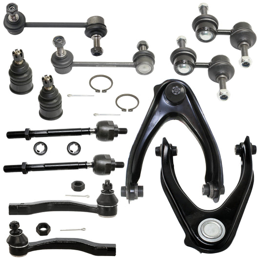 12-Piece Kit Driver and Passenger Side Suspension Kit, Includes (4) Tie Rod End, (2) Control Arm, (4) Sway Bar Link and (2) Ball Joint