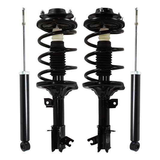 Комплект из 4-х элементов: передний и задний амортизатор со стороны водителя и пассажира, а также полностью нагруженная стойка