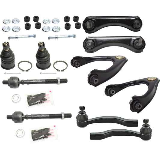 12-Piece Kit Driver and Passenger Side Suspension Kit, Includes (4) Control Arm, (4) Tie Rod End, (2) Ball Joint and (2) Sway Bar Link