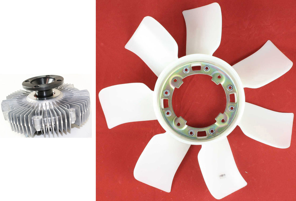 Комплект из 2 частей: муфта вентилятора с лопастью вентилятора радиатора, включает (1) лопасть вентилятора и (1) муфту вентилятора
