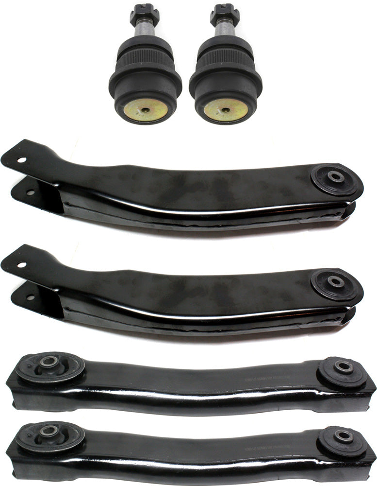 6-Piece Kit Front, Driver and Passenger Side, Upper and Lower Control Arm Kit, Includes (2) Ball Joint and (4) Control Arm