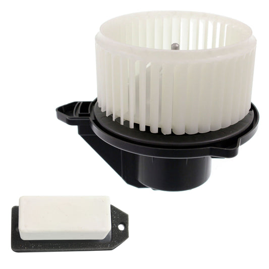 2-Piece Kit Blower Motor Includes (1) Blower Motor and (1) Blower Motor Resistor