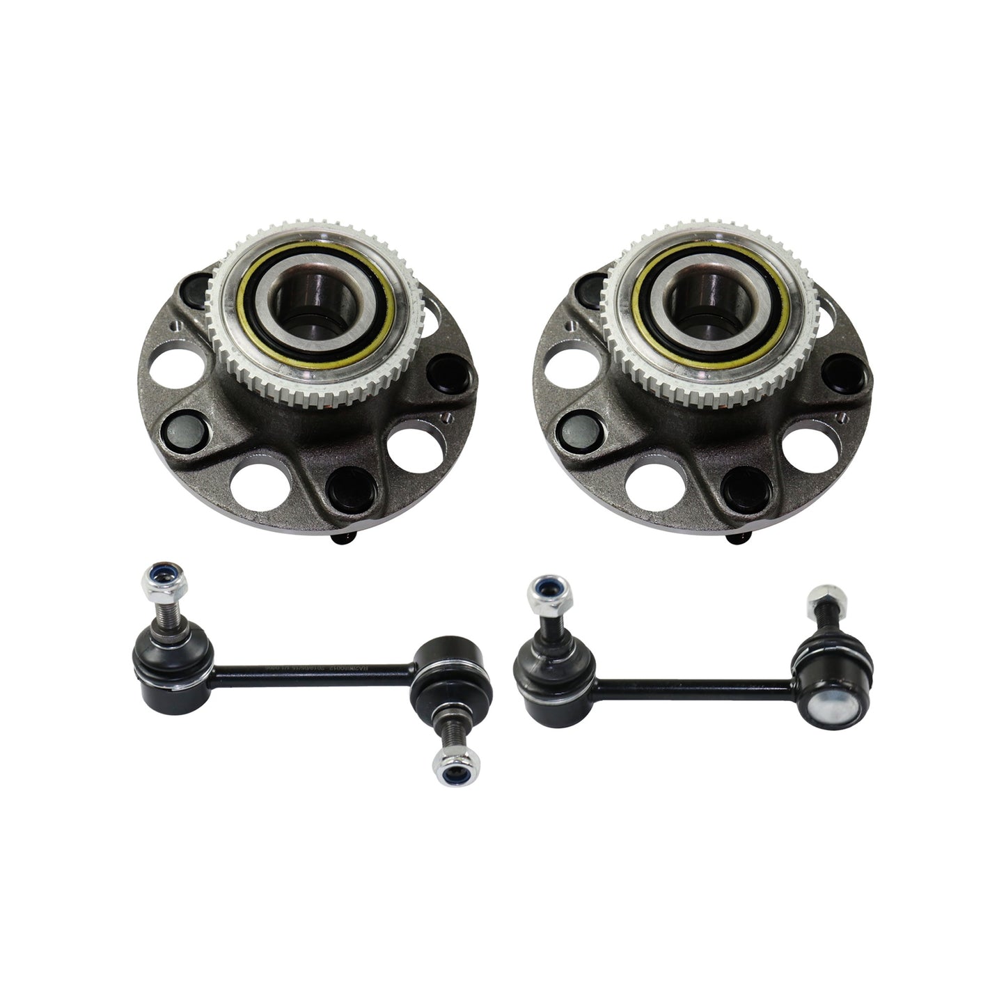 4-Piece Kit Suspension Kit Includes (4) Sway Bar Link and (2) Wheel Hub