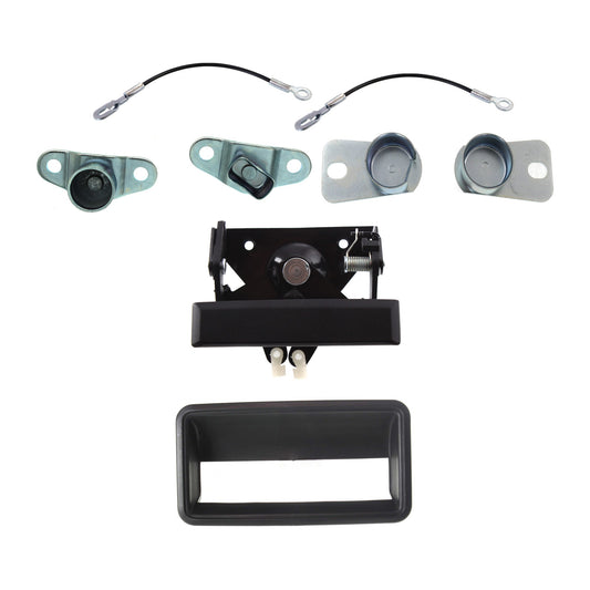 6-Piece Kit Driver and Passenger Side Tailgate Hinge, Includes (2) Tailgate Hinge, (2) Tailgate Handle and (2) Tailgate Cable