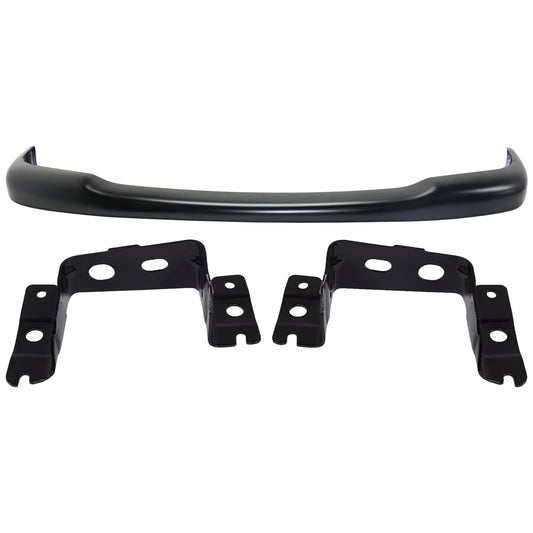3-Piece Kit, Front Bumper, Painted Black, Includes (1) Bumper and (2) Bumper Bracket