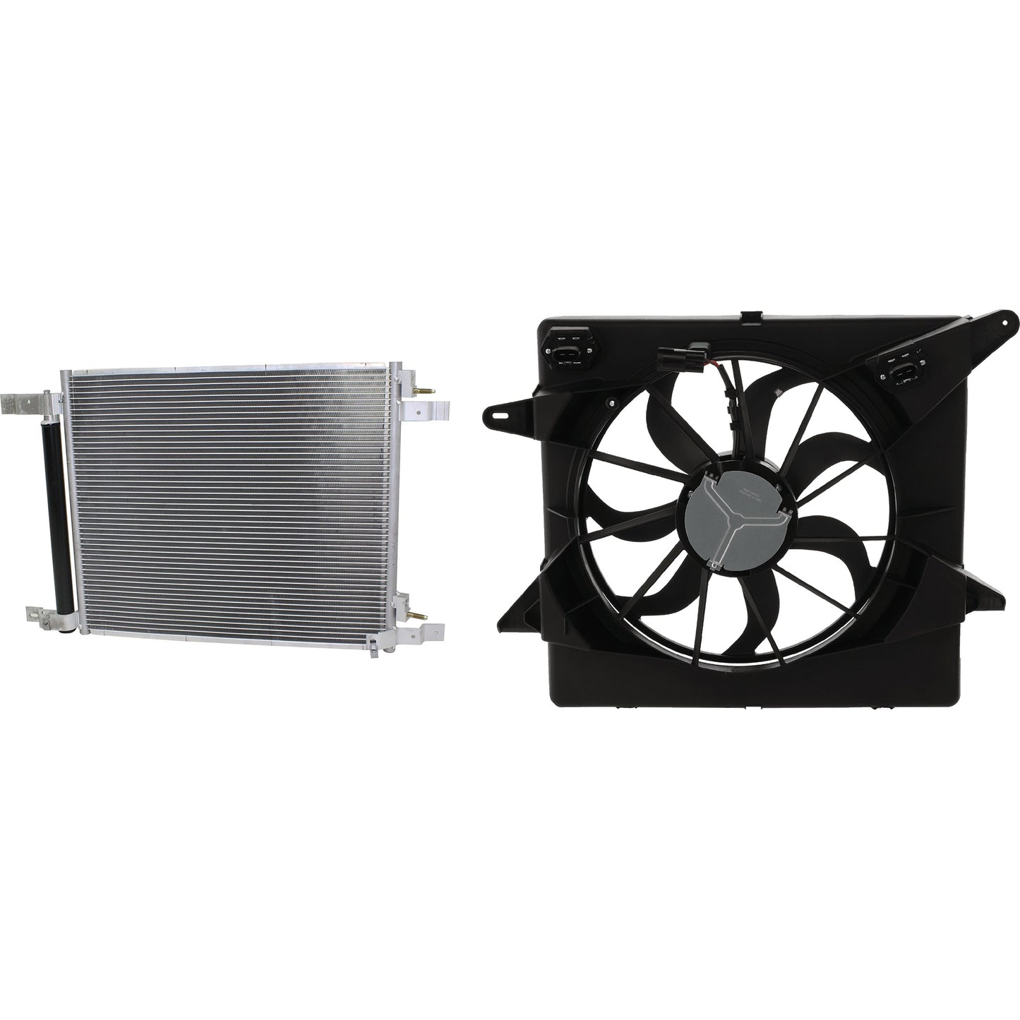 2-Piece Kit Cooling Fan Assembly, Includes (1) Cooling Fan Assembly and (1) Radiator