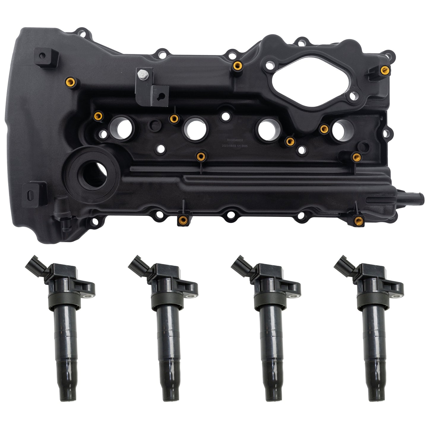 Комплект из 5 клапанных крышек, включает (4) катушки зажигания и (1) клапанную крышку