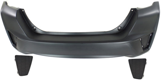 3-Piece Kit, Rear Primed Bumper Cover, Mexico Built Vehicle, Includes (1) Bumper Cover and (2) Bumper Trim
